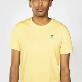 Camiseta de manga corta amarillo suave confeccionada en algodón 100% de Harper & Neyer