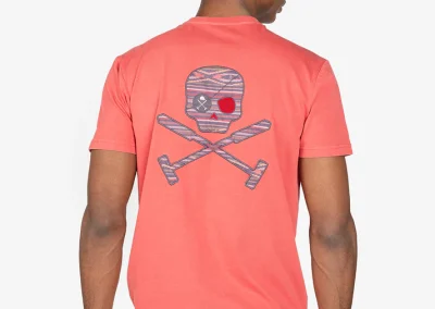 Camiseta manga corta, modelo Hurricane de Harper and Neyer Color teja Logo de la marca bordado en la parte superior izquierda del pecho y en la espalda Confeccionada en algodón 100%
